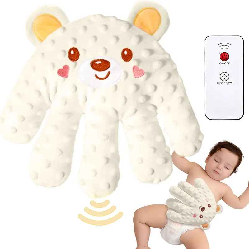 Electric Automatic Patting Device,Cute Baby Soothing Palm,Newborn Hand Gloves,Electric Baby Hand Pillow,Sleep Plush Animal Toy