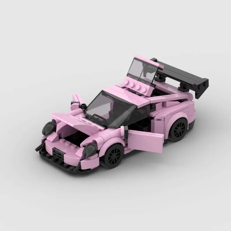 374PCS Super Sports Car Toy Building Set,Speed Champion Building Blocks,DIY Vehicles For Kids And Adults